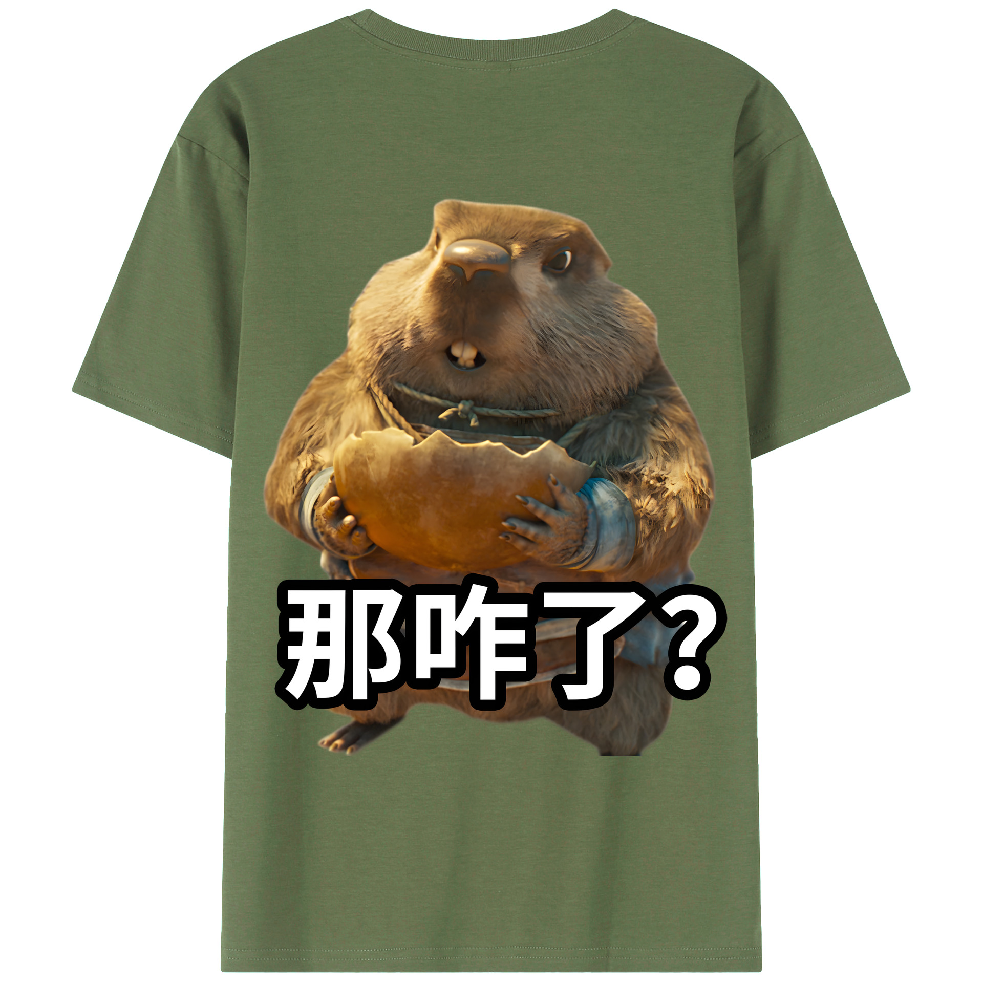（画像用） Ne Zha 2 ナタ 魔童の大暴れ 綿100％ メンズ半袖Tシャツ（バックプリント） 通気性